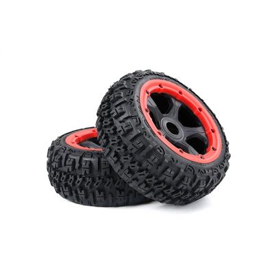ALBARAY Upgrade Parts Compatible with HPI for ROFUN for BAHA for ROVAN for KM for Baja 5B Knobby Front Or Rear Wheel Tyre Assembly Kit Fit for 1/5 RC CAR Toys Parts (Color : 1, Size : Front)