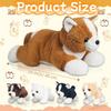 5 Pieces Corgi Dog Stuffed Animal with Babies Puppies Inside 16" Stuffed Corgi Dog Plush Toy Mommy with 4 Puppy Stuffed Animal Surprise Plush Dog Pillow Toys for Kids Birthday view 3