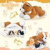 5 Pieces Corgi Dog Stuffed Animal with Babies Puppies Inside 16" Stuffed Corgi Dog Plush Toy Mommy with 4 Puppy Stuffed Animal Surprise Plush Dog Pillow Toys for Kids Birthday view 4