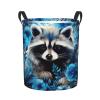 Foruidea Cute Little Raccoon Laundry Basket,Laundry Hamper,Collapsible Storage Bin, Oxford Fabric Clothes Baskets,Nursery Hamper For Home,Office,Dorm,Gift Basket, Medium view 1