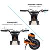 24V Kids Ride on Electric Off-Road Motorcycle,250W Motor 13.6MPH Fast Speed Dirt Bike Motocross,Leather Seat,Twist Grip Throttle,Metal Suspension,Air-Filled Tires,for Teens (Blue) view 4