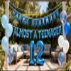 12th Birthday Decorations Blue for Boys Girls,Almost a teenager Balloons 12th Birthday Banner 12 Foil Balloons for Official Pre-teen12 Years Old Boys Girls (Blue)(12th) view 1