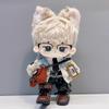 niannyyhouse 20cm Plush Doll Clothes Coat White Shirt Tie Pants Backpack Glasses Leather Shoes Jacket Outfit 8in Doll Dress Up view 2