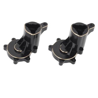 ALBARAY Upgrade Parts Compatible with REDCAT GEN8 V1 V2 for Scout II 1/10 Scale Brass C-hub Front Outer Portal Housing Rear Axle Carriers Gear Cover RC Crawler Parts (Color : Black, Size : 3)