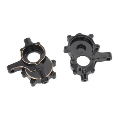 ALBARAY Upgrade Parts Compatible with REDCAT GEN8 V1 V2 for Scout II 1/10 Scale Brass C-hub Front Outer Portal Housing Rear Axle Carriers Gear Cover RC Crawler Parts (Color : Black, Size : 4)