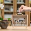 SAFIGLE Wooden Money Saving Box Handheld Desktop Piggy Bank with Large Capacity Coin Storage and Home Decor Suitcase Design 8 Inch view 3