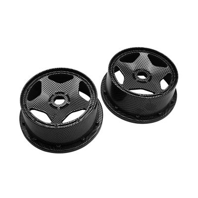 ALBARAY Upgrade Parts Compatible with Hpi for Rovan for Rofun for Baja 5b Ss Plastic Front Or Rear Wheel Hub for 1/5 Buggy Rc Car Parts (Color : Front 2pc)