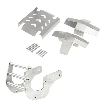 ALBARAY Upgrade Parts Compatible with LOSI for LMT for 4WD Metal Front Bumper and Chassis Armor Axle Protector Solid Axle Truck RC Car Upgrade Parts Accessories