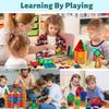 AFUNX Magnetic Tiles, 102PCS Magnet Building Blocks with 2 Cars, 3D Diamond Magnetic Blocks, Construction Stem Toys for Kids, Educational Toys for Boys Girls Ages 3 4 5 6 7 8 (102 PCS) view 4