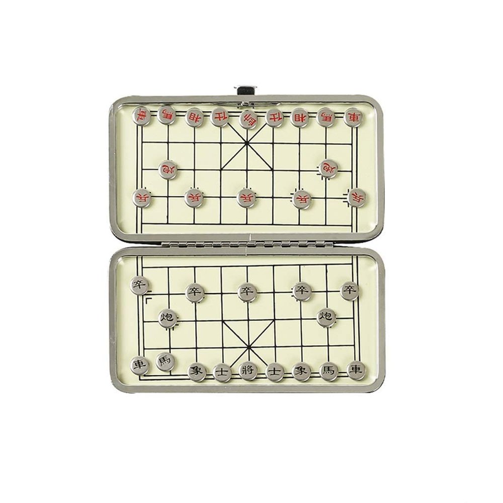 Chess Mini Chess Magnetic Travel Board Game Set Easy to Carry Folding Chessboard Chess Pieces(Puzzle Game)