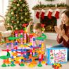 LovesTown Marble Run Toys, 133PCS Marble Maze Game for Kid, Construction Building Blocks Toys with Marbles, for Kids and Parent-Child Games, Classroom Valentines Exchange Gifts, Birthday Gift for Kids view 4