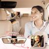 Baby Car Mirror for Baby Car Seat Safely Mirror Hook Clip Design for Rear Facing Infant Newborn 360 Rotation Baby Backseat Mirror Wide Clear View Shatterproof Easy Install Baby Essentials - Pink view 2