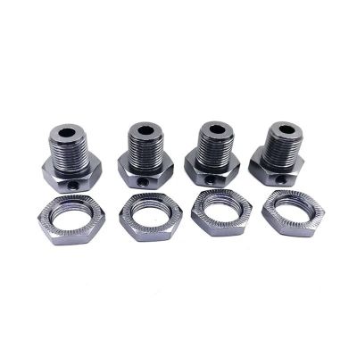 ALBARAY Upgrade Parts for Traxxas for E-Revo for E-Maxx for T-Maxx for Revo 3.3 for Slayer Pro 4x4 for Summit XO-1 4pcs Metal 17mm Wheel Hex Hub Adapter 5353 Upgrade Parts (Color : 4)