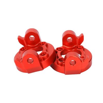 ALBARAY Upgrade Parts Compatible with Losi for LMT C Hub Carrier Spindle Carrier Set (L/R) for 1/8 RC Car Upgrades Parts (Color : Red)