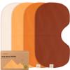 KeaBabies 4-Pack Baby Burp Cloths Baby Girl, Boy - Organic Cotton Burp Cloth, Extra Large, Absorbent, Soft Burping Cloths & Bibs Set for Babies, Newborn Burp Clothes, Thick Burp Ragss (Sahara) view 1