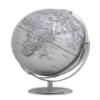 30cm Diameter Globe - JURI - Chrome Metal Base - Two Moving Axles - Silver - TROIKA Original view 1