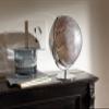 30cm Diameter Globe - JURI - Chrome Metal Base - Two Moving Axles - Silver - TROIKA Original view 3