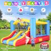 Whubefy Bounce House for Kids 3-6 Big Kids 8-12, 12.6FTx9FT Inflatable Bounce House with Blower Double Slide Obstacle, Indoor Outdoor Blow up Bouncy Castle Jump House for Family Backyard Party Gift view 2