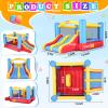 Whubefy Bounce House for Kids 3-6 Big Kids 8-12, 12.6FTx9FT Inflatable Bounce House with Blower Double Slide Obstacle, Indoor Outdoor Blow up Bouncy Castle Jump House for Family Backyard Party Gift view 4