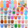 24 Pack Prefilled Easter Eggs with Animal Pop Toys, Filled Easter Eggs for Egg Hunt, Easter Basket Stuffers for Kids,Easter Party Favors Prizes, Prefilled Easter Egg with Toys view 1