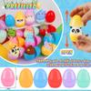 24 Pack Prefilled Easter Eggs with Animal Pop Toys, Filled Easter Eggs for Egg Hunt, Easter Basket Stuffers for Kids,Easter Party Favors Prizes, Prefilled Easter Egg with Toys view 2
