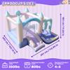 INFLATEFLY Inflatable Bounce House, Kids Slide Bouncy Castle with Blower, Ball Pit, Baskstball Hoop, Toss Ring,Target Game for Party Outdoor Indoor view 2
