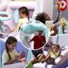 INFLATEFLY Inflatable Bounce House, Kids Slide Bouncy Castle with Blower, Ball Pit, Baskstball Hoop, Toss Ring,Target Game for Party Outdoor Indoor view 4