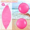 Yinder 24 Pieces Inflatable Beach Ball 6 Inches Pool Floating Ball Under the Sea Party Decorations Bubble Ocean Summer Pool Toys Party Supplies(Plain,Rose Pink) view 3