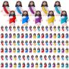 Bememo 100 Pcs Jesus Toys Little March for Jesus Figurine Miniature Tiny Doll to Hide and Seek Classic Religious Gifts for Easter Egg Stuffers (Lively Colors) view 1