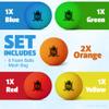 ACE HOCKEY Mini Hockey Balls - Set of 6 Soft Foam Balls - 2" Size - Indoor Safe for Knee, Floor Hockey Training & Fun - Multiple Colors Included (Multi) view 2