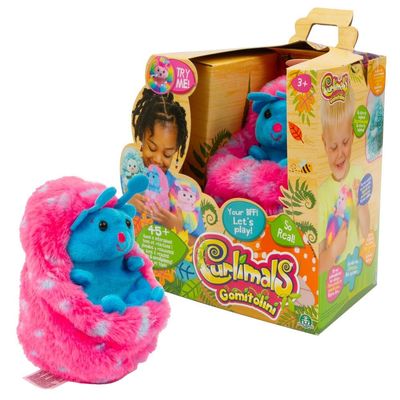 Giochi Preziosi Curlimals Bugs-Light The Ladybug Has a Soft Colourful Fur and Measures 17cm Tall with Over 45 Sounds and Reactions, for Children from 3 Years Old