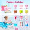 Hiwawind Magnetic Blocks Princess Toys - Easter Basket Stuffers - Princess Castle Building Blocks,Birthday Gifts for Girls, Toys for 3 4 5 6 7 8 Year Old Girls Boys, Preschool Toddlers Travel Toys view 4