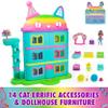 DREAMWORKS GABBY'S DOLLHOUSE, 14 Pc Celebration Dollhouse, 25-Inches Tall, with Toy Figures, Doll House Furniture & 10 Sounds, Kids Toys for Girls & Boys Ages 3+ view 2
