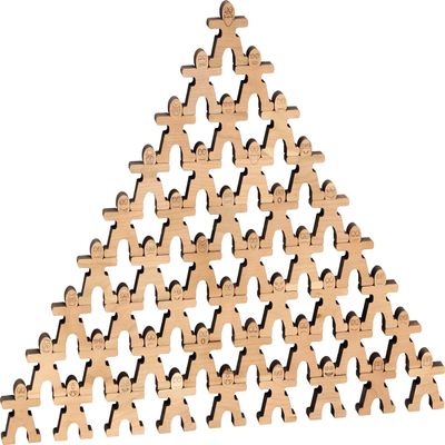 Maple Landmark Stacking Dudes (45pc Set) - Made in USA