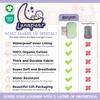 100% Waterproof Baby Lounger Cover - 2-Ply Organic Cotton Slipcovers Keep Your Lounger Clean & Your Baby Comfy - Machine Washable - (Lounger Not Included) - Sage view 2