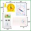 edxeducation Learning Clock Activity Set | 8 Double-Sided Activity Cards and 25 Flashcards | Digital and Analog Teaching Clocks for Kids view 2