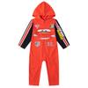 Cars Disney Lighting McQueen Boys Hooded Coverall for Toddlers and Big Kids view 1