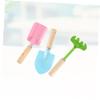 BESPORTBLE 2sets Mini Metal Garden Tools Set Trowel Rake Shovel Kids Size Safe Toys for Boys Girls 3pcs*2 view 2