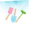 BESPORTBLE 2sets Mini Metal Garden Tools Set Trowel Rake Shovel Kids Size Safe Toys for Boys Girls 3pcs*2 view 4