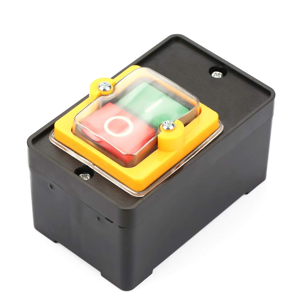 ERNZI AC220V/380V Push Button10A Waterproof ONOff Pushbutton Switch Push ButtonONOff Switch Pushbutton Switch