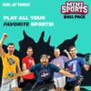 Dude Perfect Mini Sports Balls, Kids and Adults Multi-Pack Sports Ball Set, Indoor and Outdoor Play, Includes Football, Basketball and a Soccer Ball view 2
