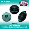 Dude Perfect Mini Sports Balls, Kids and Adults Multi-Pack Sports Ball Set, Indoor and Outdoor Play, Includes Football, Basketball and a Soccer Ball view 4