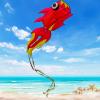 43ft Large Kites for Adults,3D Goldfish Frameless Soft Umbrella Giant Flying Kites,Easy to Fly with 330Ft Kite String in Beach and Amusement Parks-Ages 12+ (Yellow red) view 2