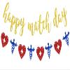 Happy Match Day Banner - Residency Match Day Party Decor - Congrats Doctor/Nurse, Medical School Graduation Party Decorations Glitter view 1