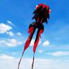 43ft Large Kites for Adults,3D Goldfish Frameless Soft Umbrella Giant Flying Kites,Easy to Fly with 330Ft Kite String in Beach and Amusement Parks-Ages 12+ (Black red) view 1