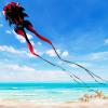 43ft Large Kites for Adults,3D Goldfish Frameless Soft Umbrella Giant Flying Kites,Easy to Fly with 330Ft Kite String in Beach and Amusement Parks-Ages 12+ (Black red) view 2