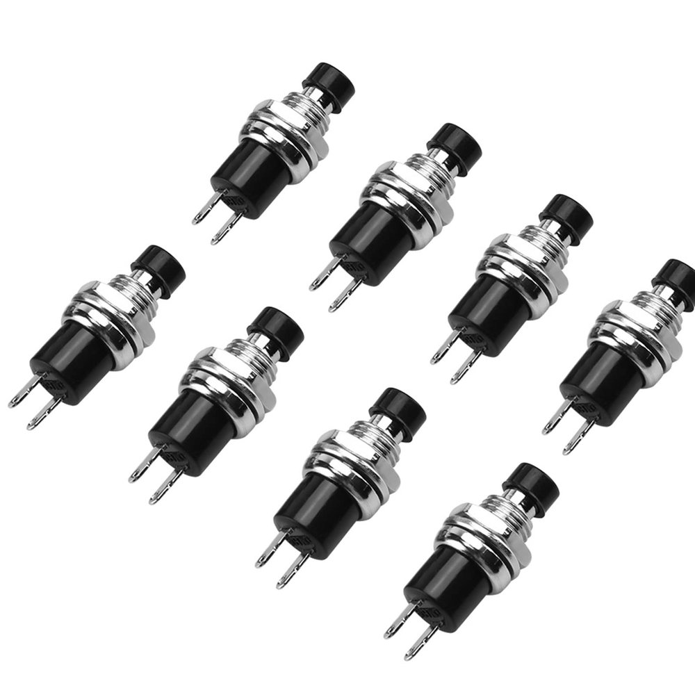 ERNZI 10PCS PBS-110 Push Button Switch,Momentary Push Button Switch,Auto Reset Switch for Electromagnetic Starter, Contactor, Relay LAY37-10M