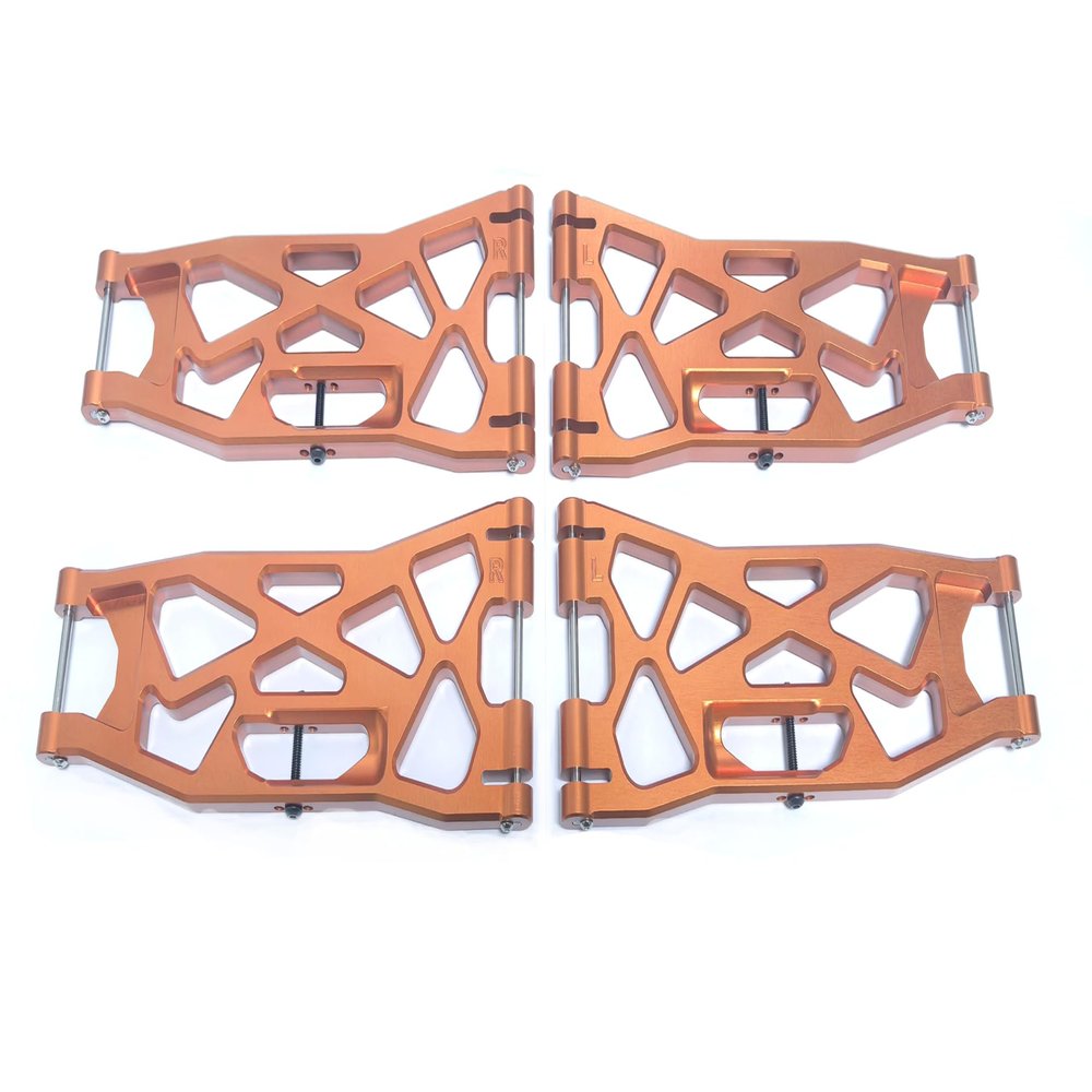 KEBEILEE CNC #7075Aluminum Lower Suspension arms for TRAXXAS XRT 1/6 (Orange)