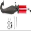 ALBARAY Upgrade parts Compatible With HPI For ROVAN For KM For BAJA 5B 5T 5SC Side Exhaust Pipe Set Fit 1/5 view 3