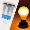 22mm SelfLocking Button Switch20Pcs Stainless Steel Button SwitchFlat Head Button Switch with Light (Blue) view 1